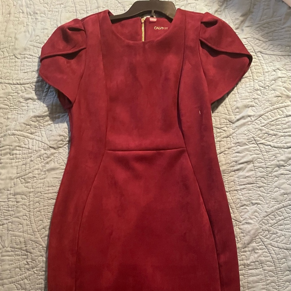 Calvin Klein suede dress